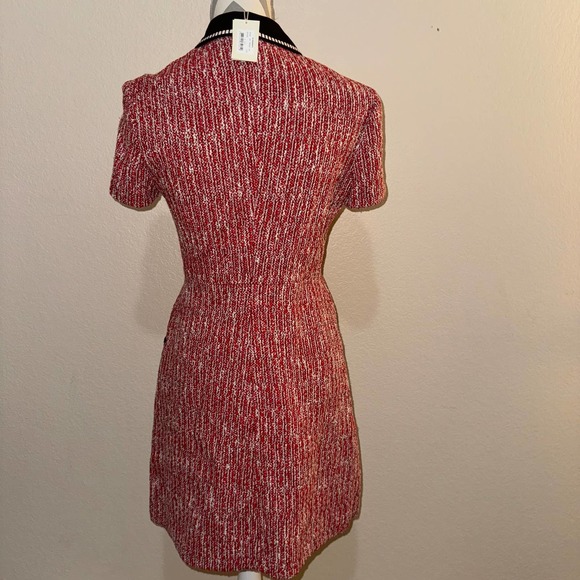 Maje Red and Black Mini Dress - Picture 5 of 14